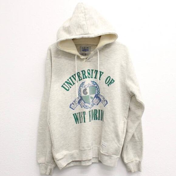 Vintage University of West Florida Argonauts Hooded Sweatshirt Medium - Picture 1 of 12